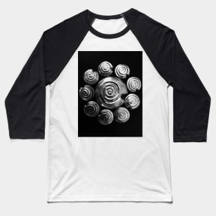 Silver Snails Geometry Circle Baseball T-Shirt